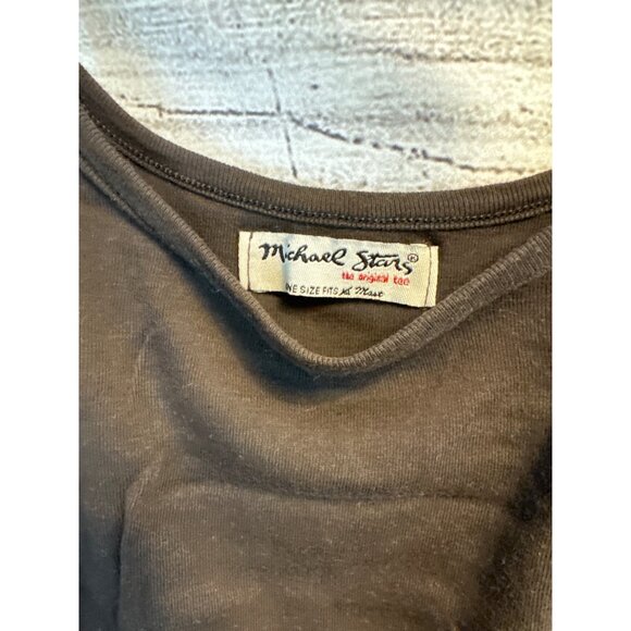 Michael Stars Brown Spaghetti Strap Tank Dress Size OS - Picture 2 of 3